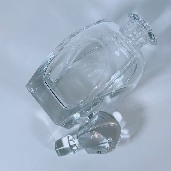 Bombay Company Heavy Crystal/Clear Glass Decanter w/Stopper Lid Barware - Picture 9 of 16